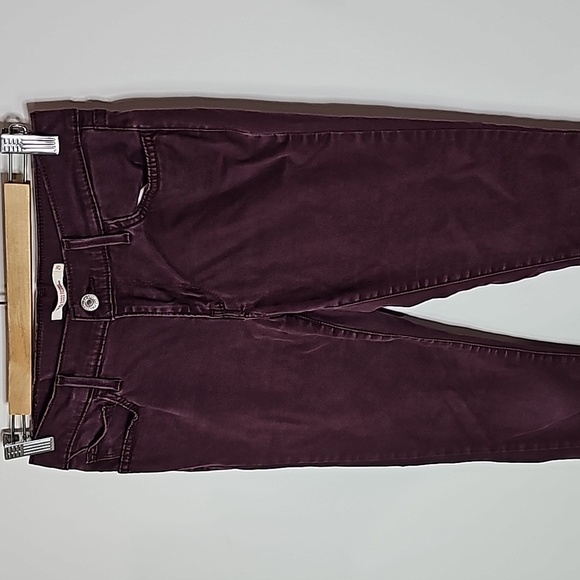 Levi's 710 maroon 29x27 super skinny jeans - Picture 1 of 7